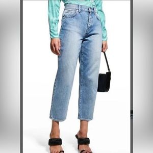 NWT Veronica Beard Blake Classic Straight Crop High Rise Jeans size 32 in Tulum